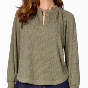 Democracy Olive Green Blouse